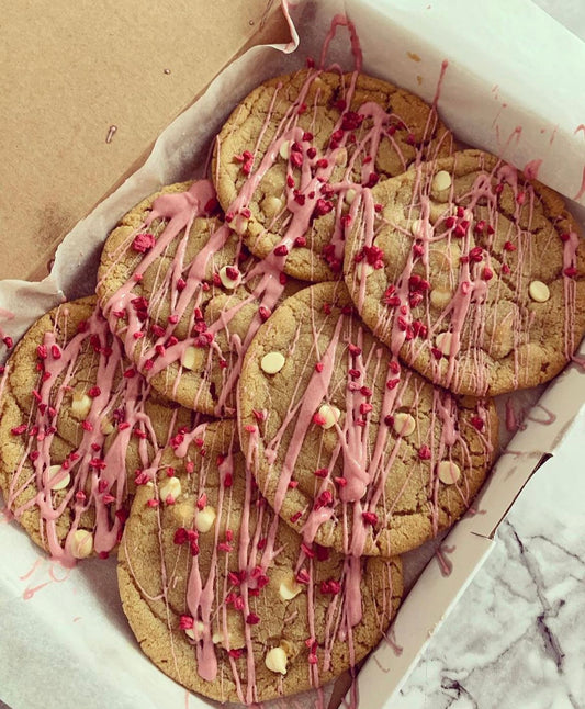 White Chocolate & Raspberry Cookies